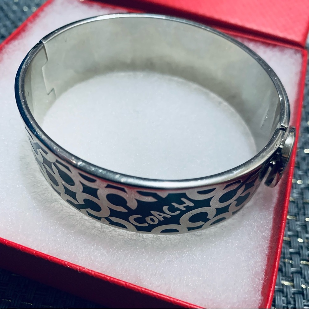 Coach Black and Silver Women's Bracelet